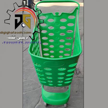 چرخ خرید پلی کربنات 90 لیتری (ترولی)