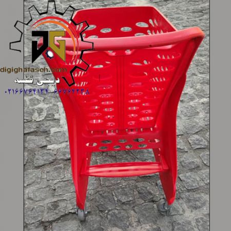 چرخ خرید پلی کربنات 90 لیتری (ترولی)