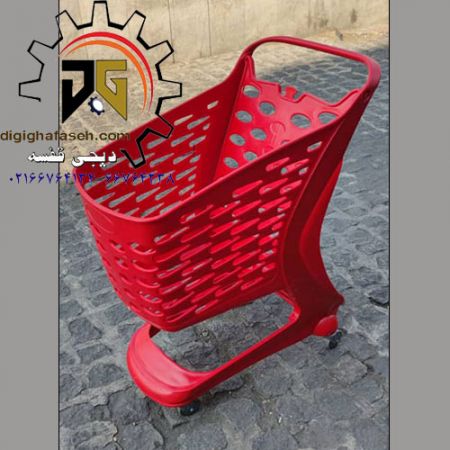 چرخ خرید پلی کربنات 90 لیتری (ترولی)