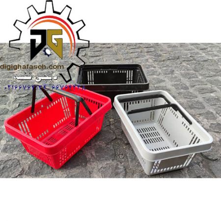سبد خرید پلاستیکی 42*29*22 سانتیمتری