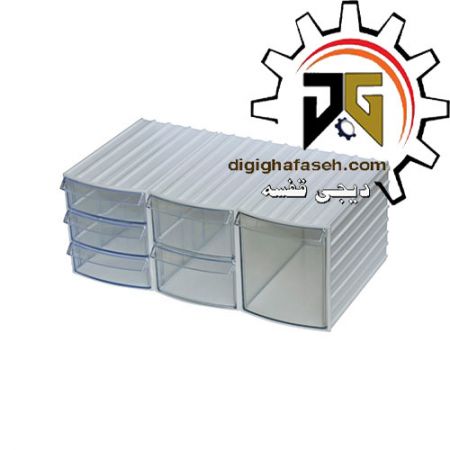 کشو ابزار کریستالی سه کشویی 128*108*176 میلیمتری (کد 103) بسته 18 عددی