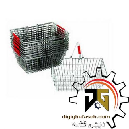 سبد خرید فلزی 20*30*40 سانتیمتری