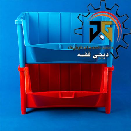 پالت پلاستیکی پایه دار(کد200)80*135*150 میلیمتری (بسته 72 عددی)