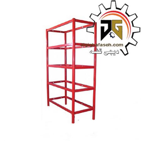 ویترین لوله ای ایستاده 5 طبقه طول 1 متر عمق 35 سانتیمتر ارتفاع2 متر
